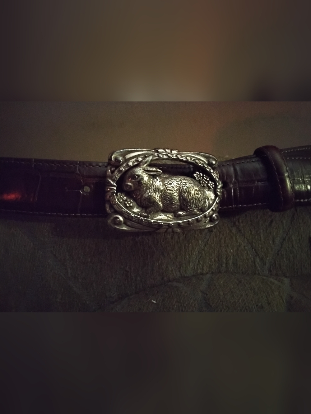 Brighton Leather Retired Bunny Belt